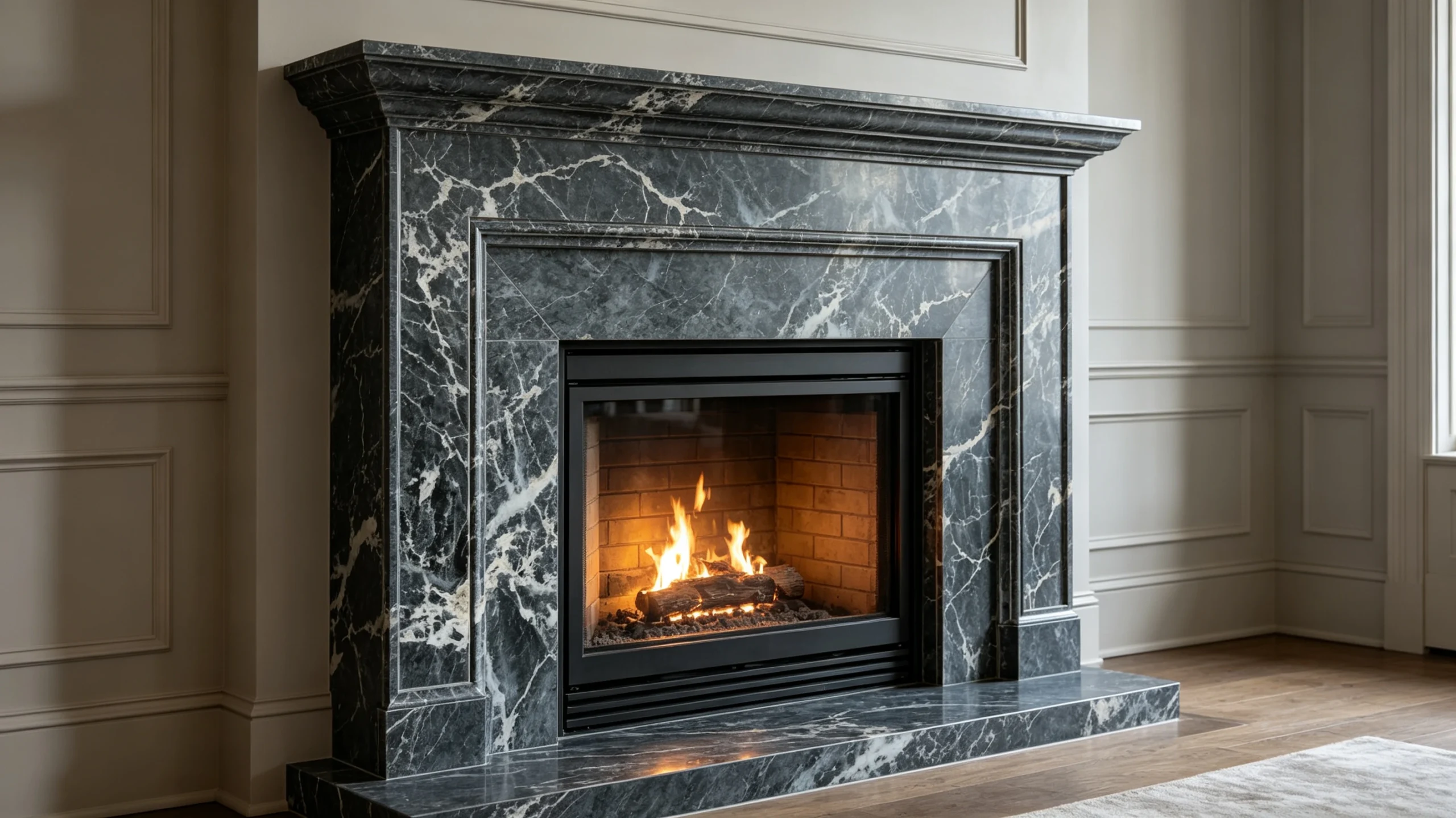 Afrodit Rq Marble Fireplace Surround