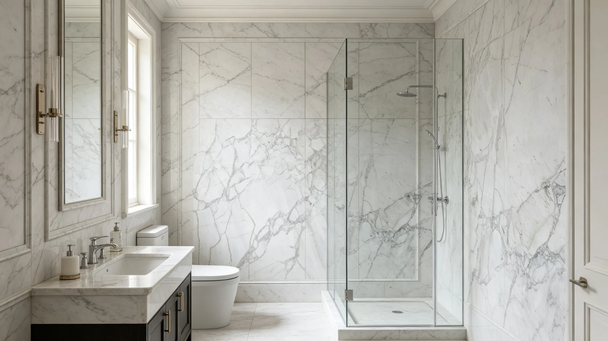 Alba Pietra Zucchi Stones Marble Bathroom Wall