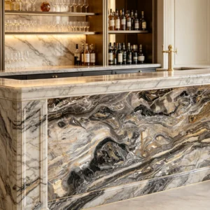 Arabescato Orobici Marble Bar