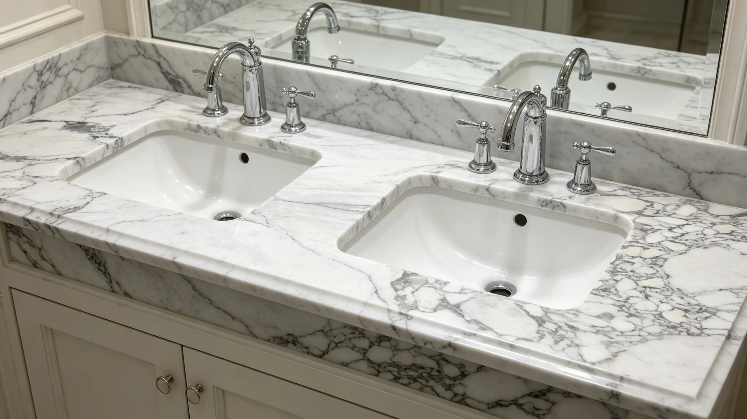 Arabescato Vagli Rq Marble Bathroom Vanity