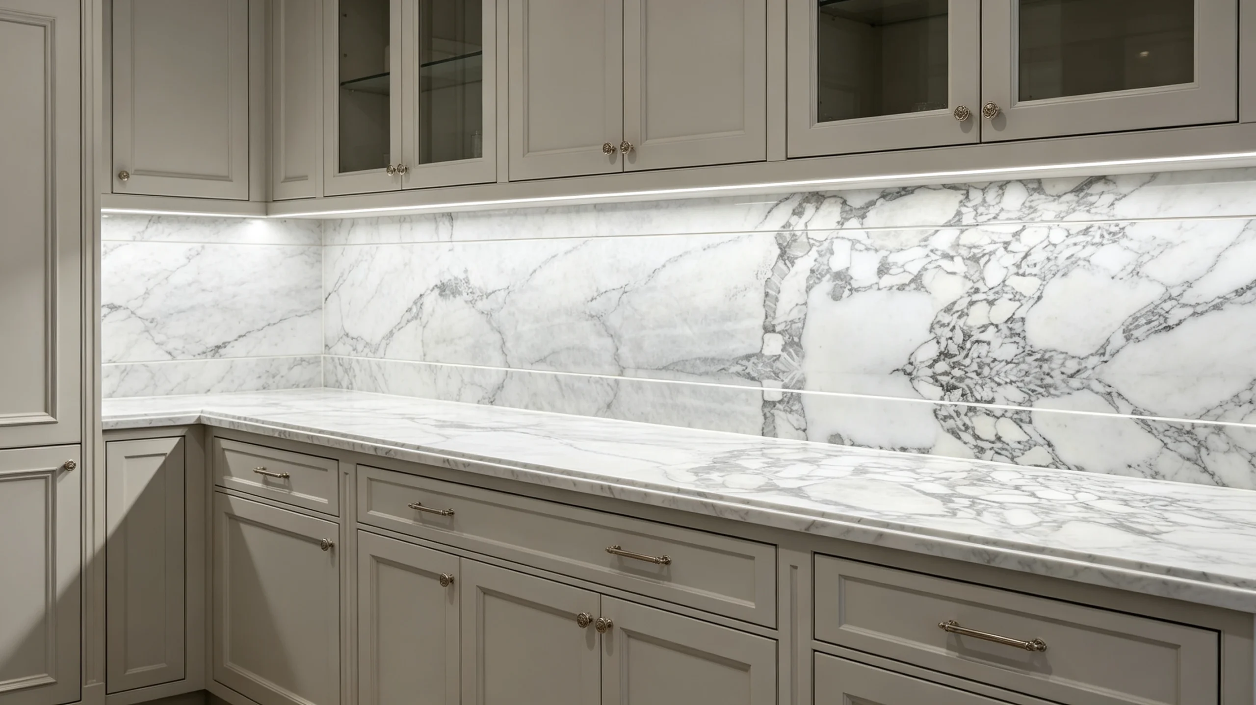 Arabescato Vagli Rq Marble Butler Pantry