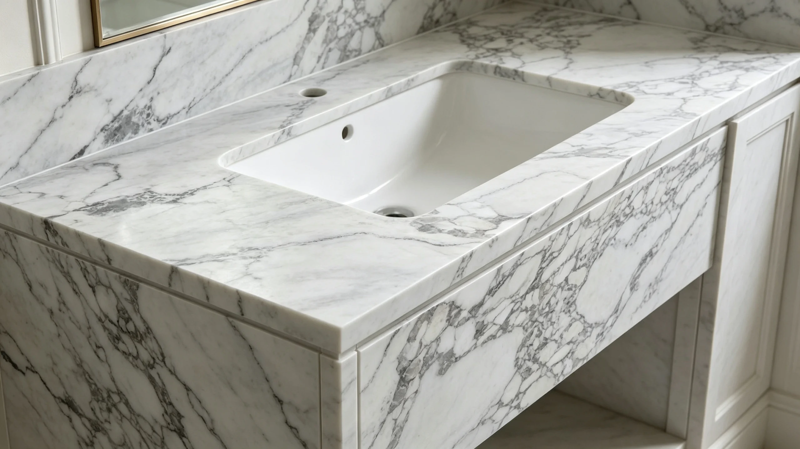 Arabescato Vagli Rq Marble Wash Station