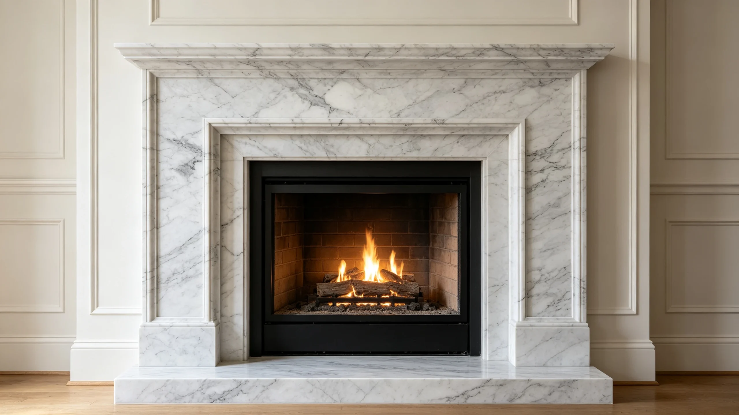 Arabescatus Marble Fireplace Surround