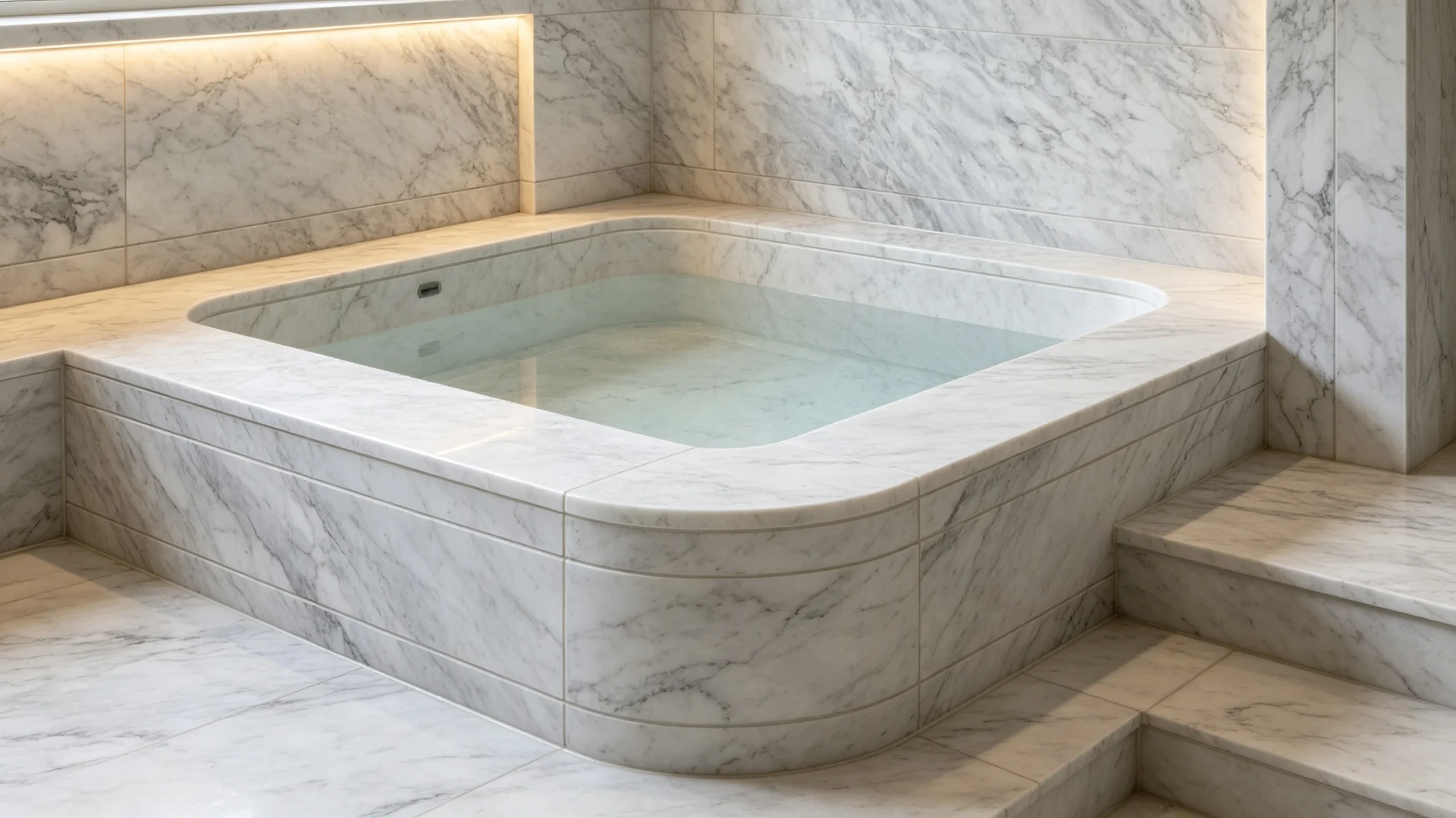 Arabescatus Marble Hot-tub Surround