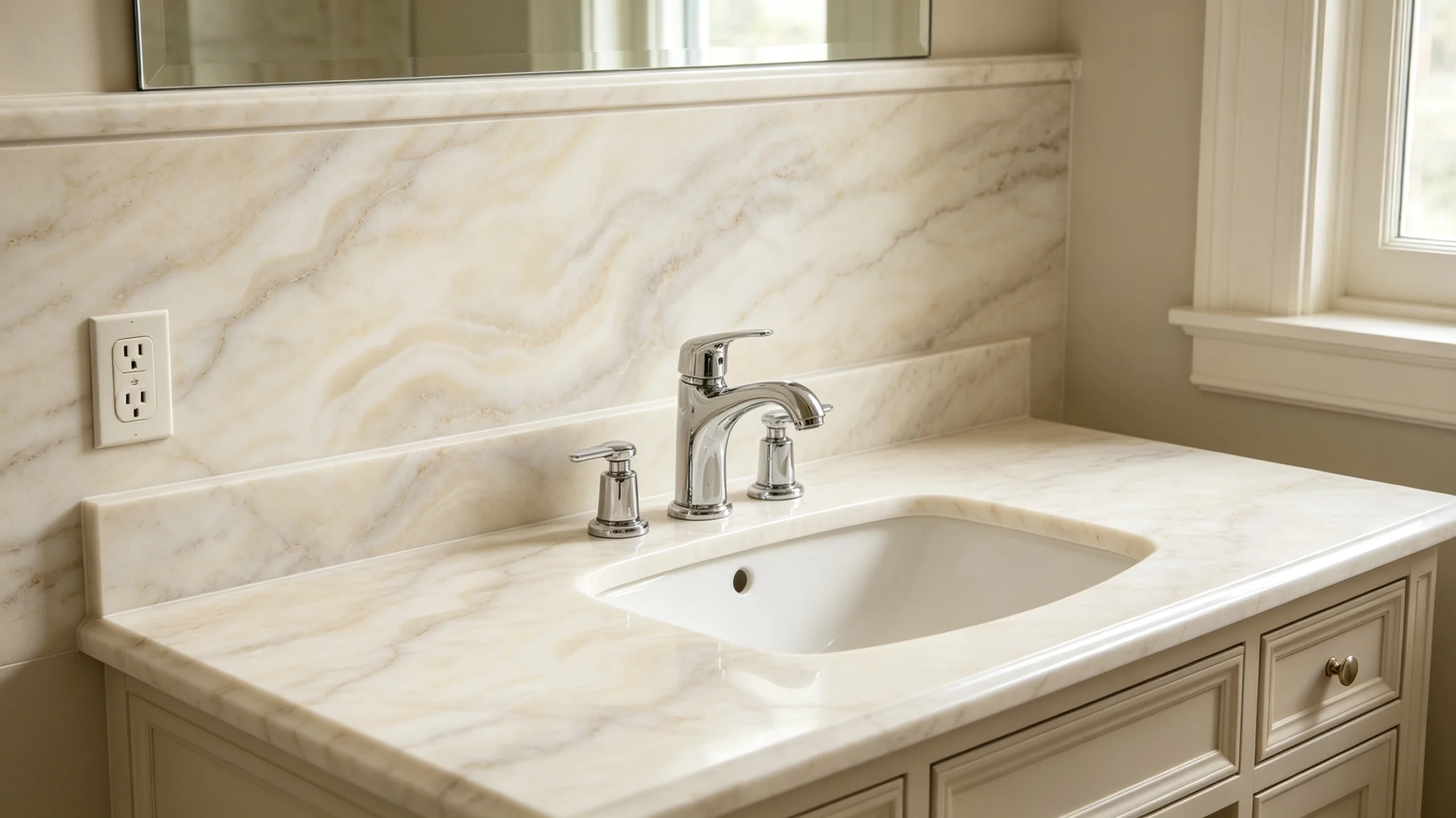 Austral Dream Marble Bathroom Backsplash