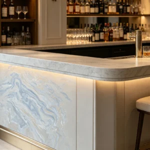 Avalanche Leather Stone Basyx Marble Bar