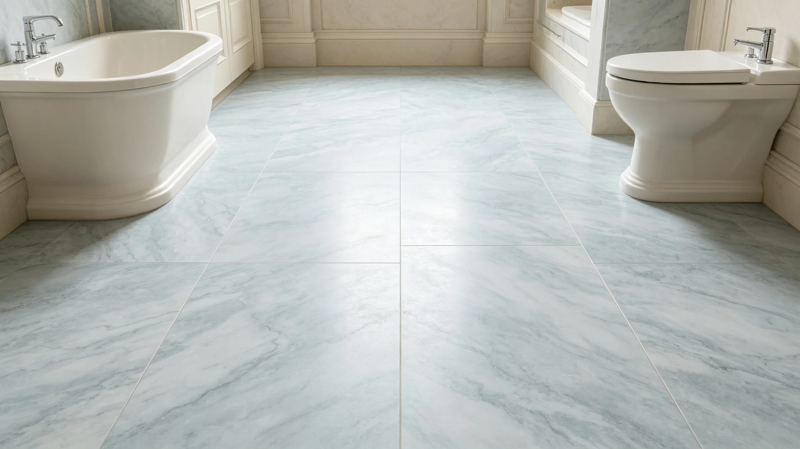 Bateig Azul Marble Bathroom Floor