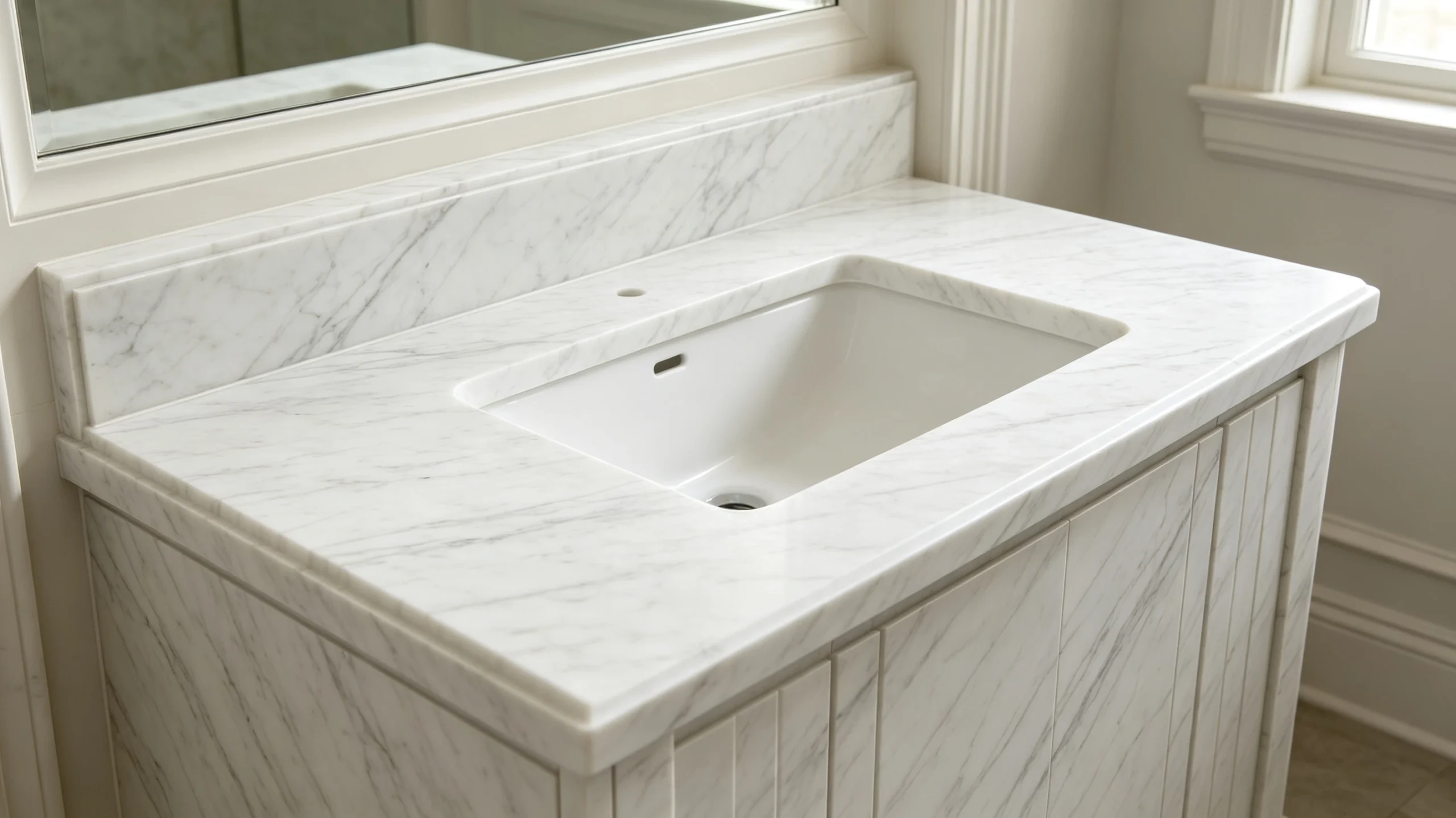 Bianco Altissimo Marble Wash Station