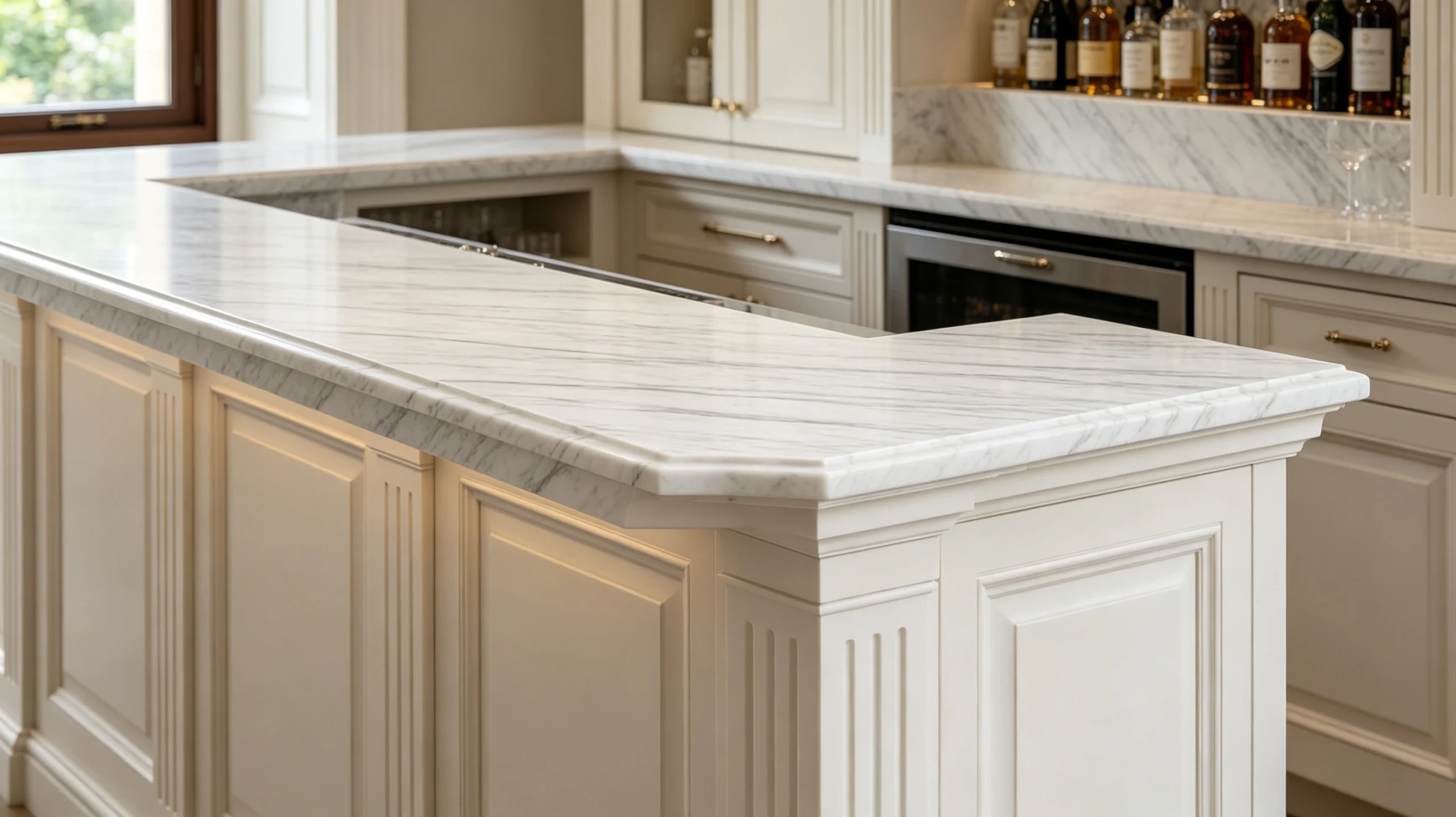 Bianco Gioia Marble Bar
