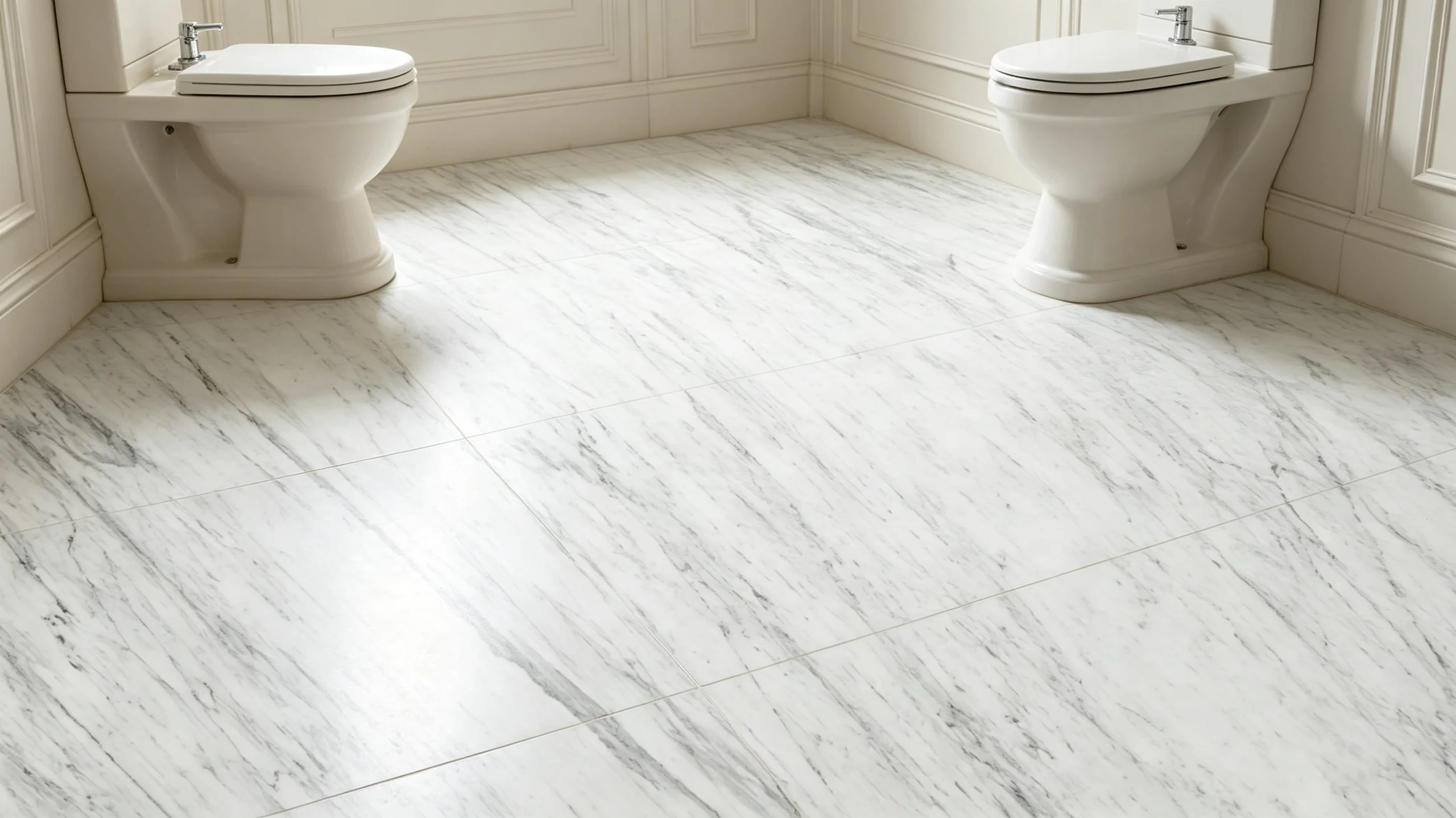 Bianco Gioia Marble Bathroom Floor