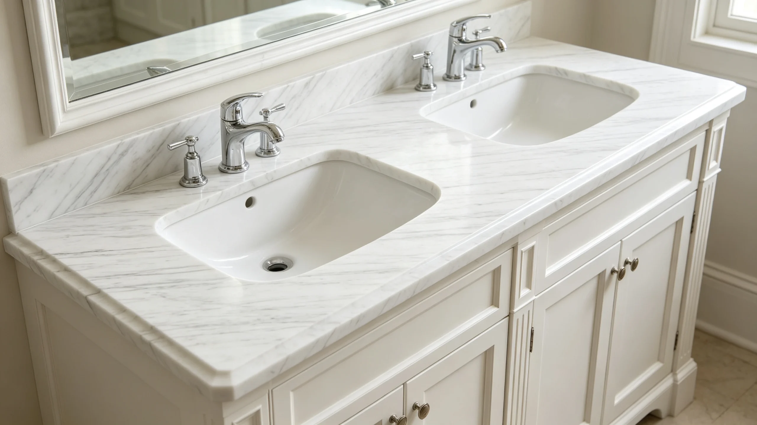 Bianco Gioia Marble Bathroom Vanity