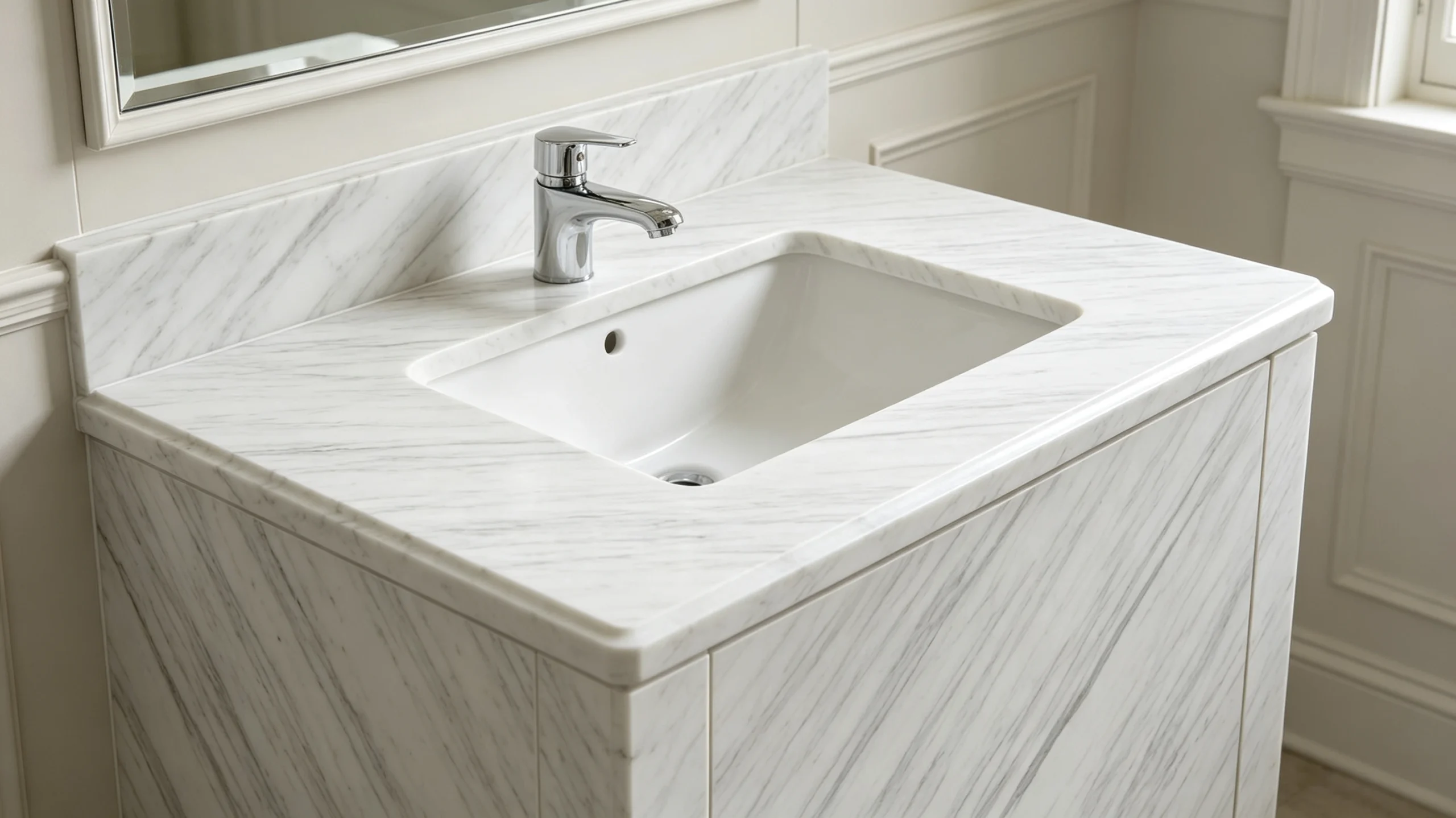 Bianco Gioia Marble Wash Station