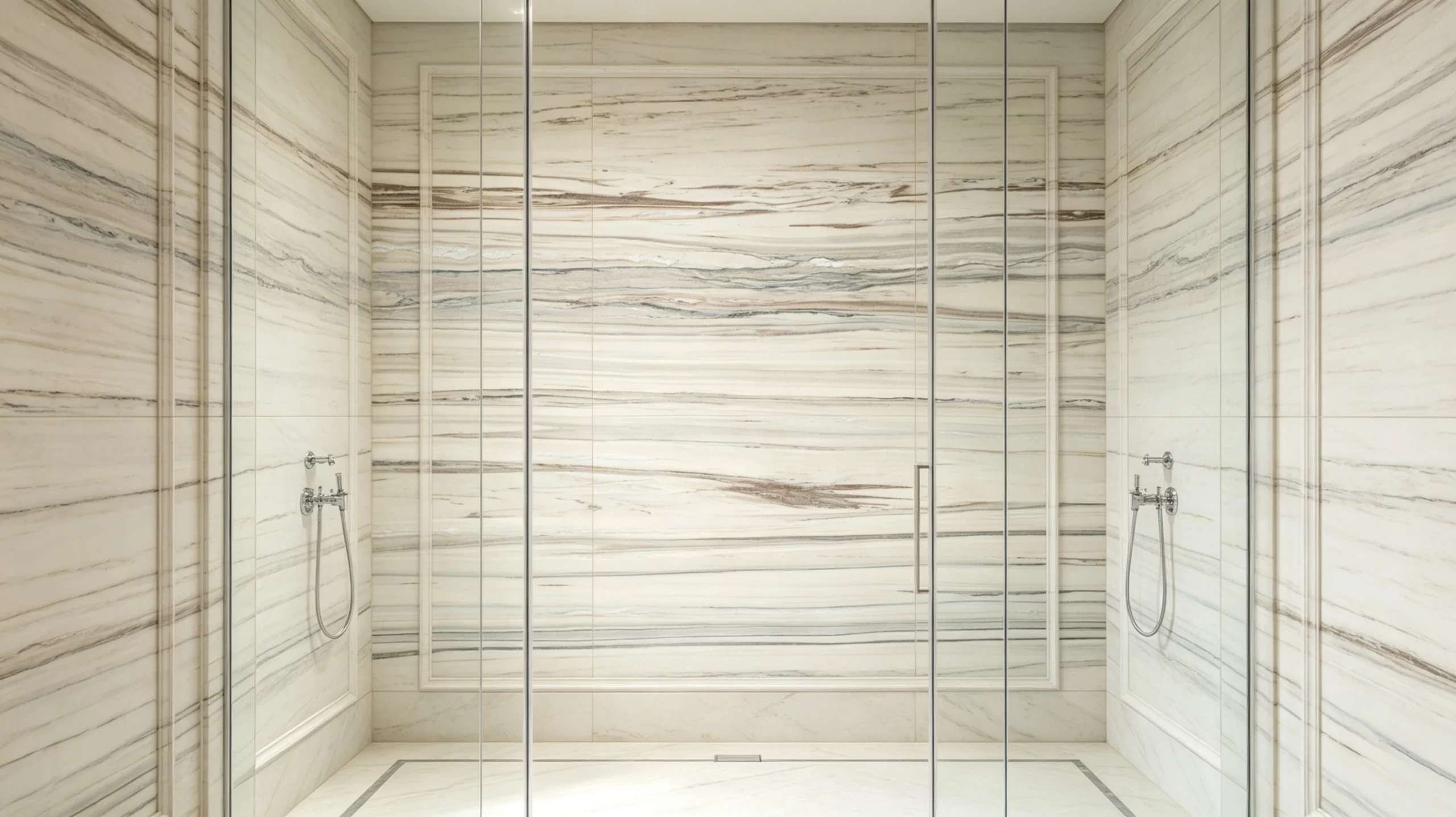 Bianco Ibiza Marble Bathroom Wall