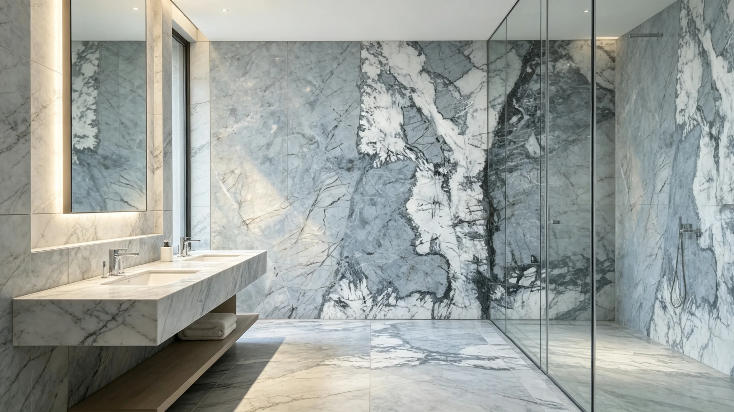 Blue Planet Extra Rq Marble Bathroom Wall