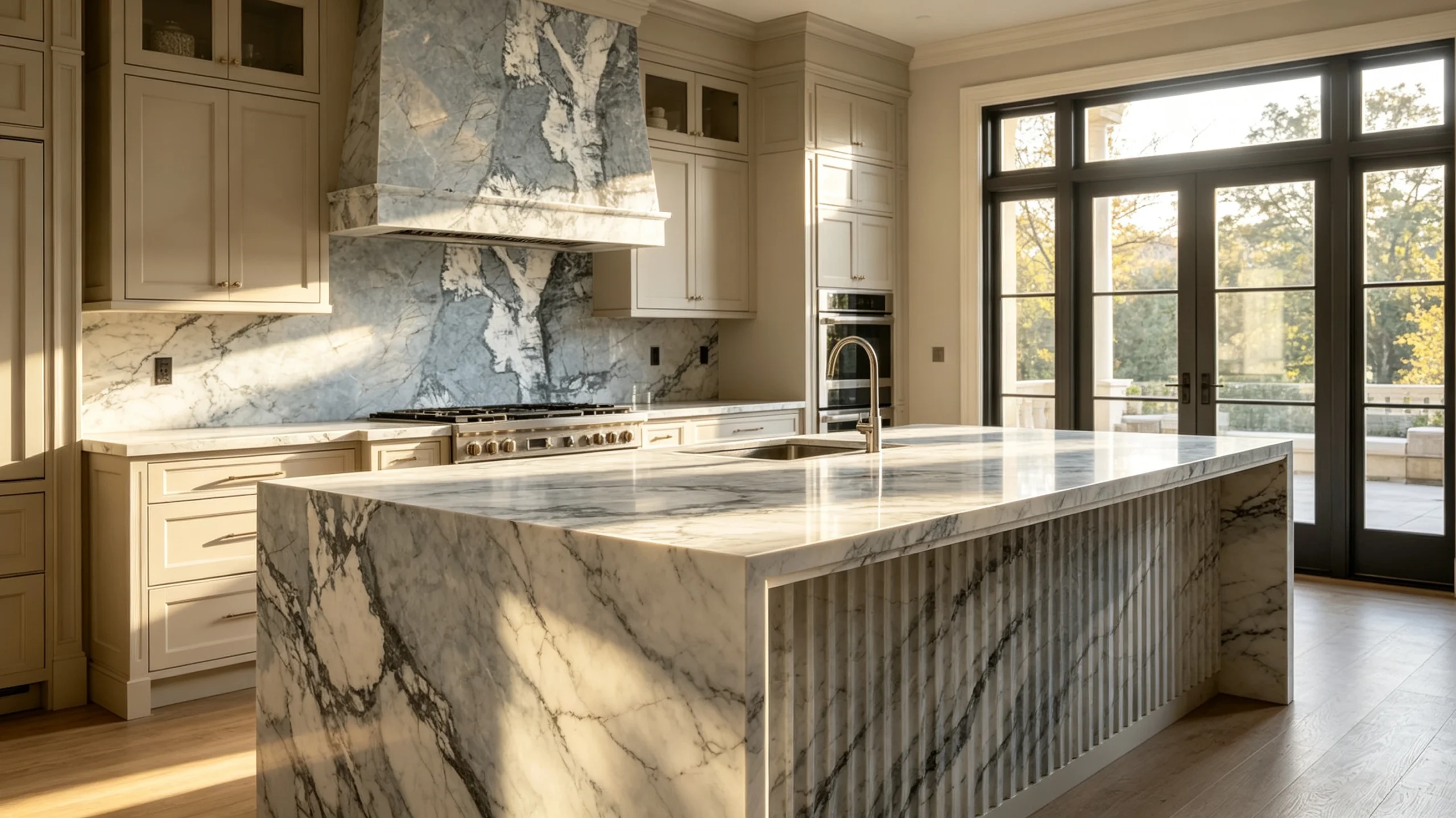 Blue Planet Extra Rq Marble Kitchen Island