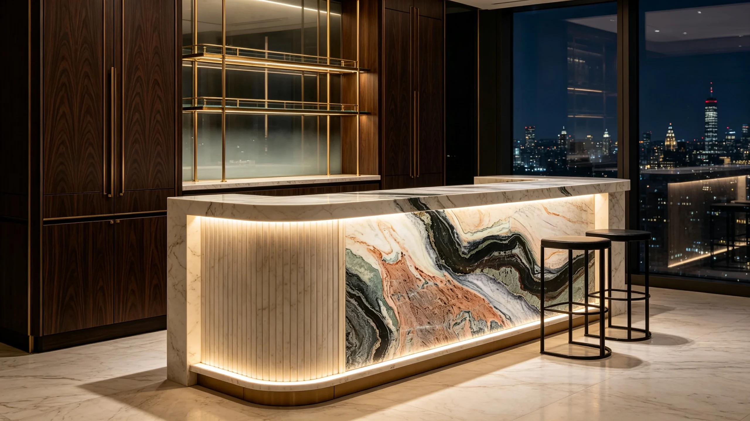 Botticelli Zucchi Stones Marble Bar