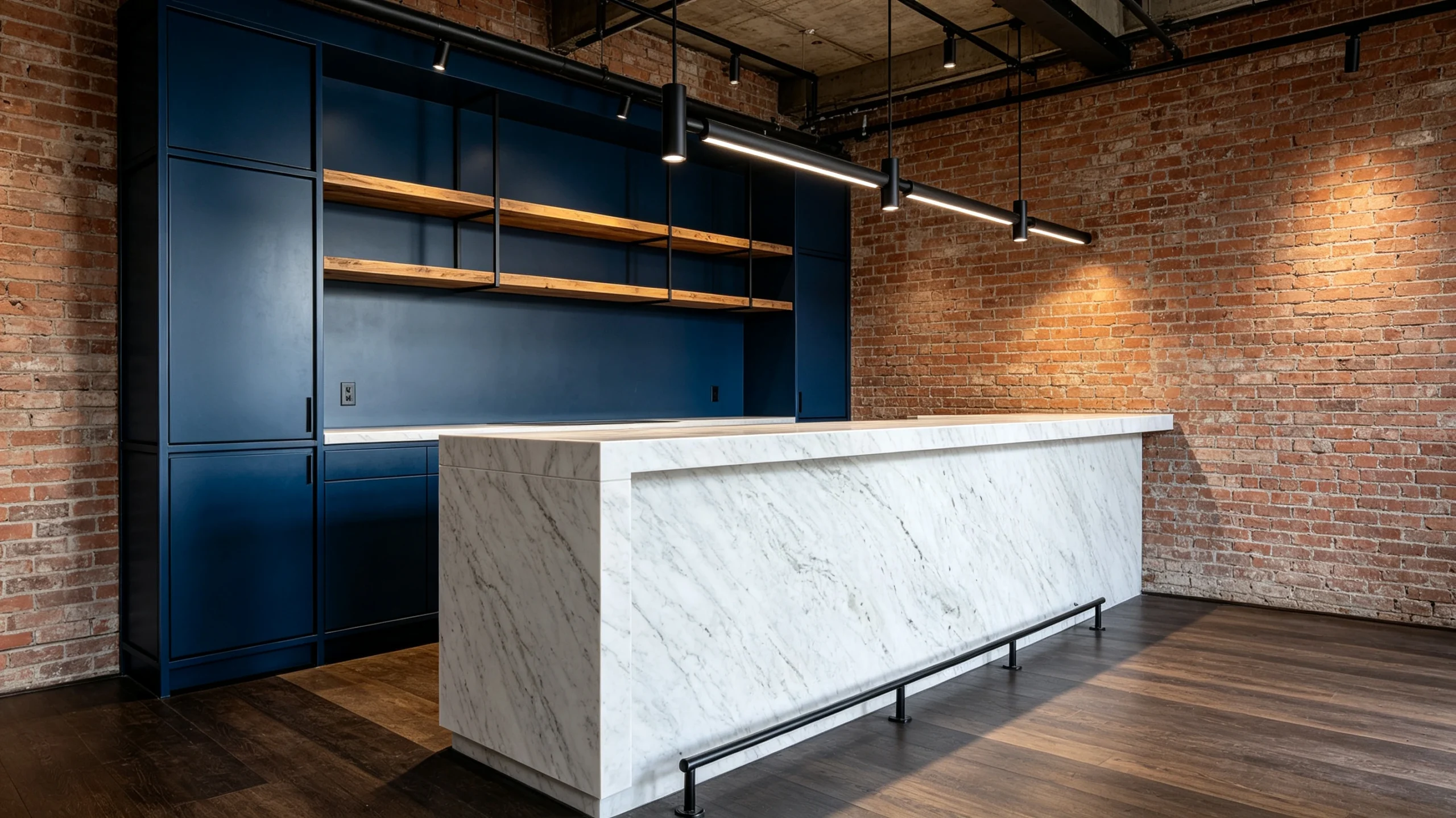 Brazilian Carrara Stone Basyx Marble Bar