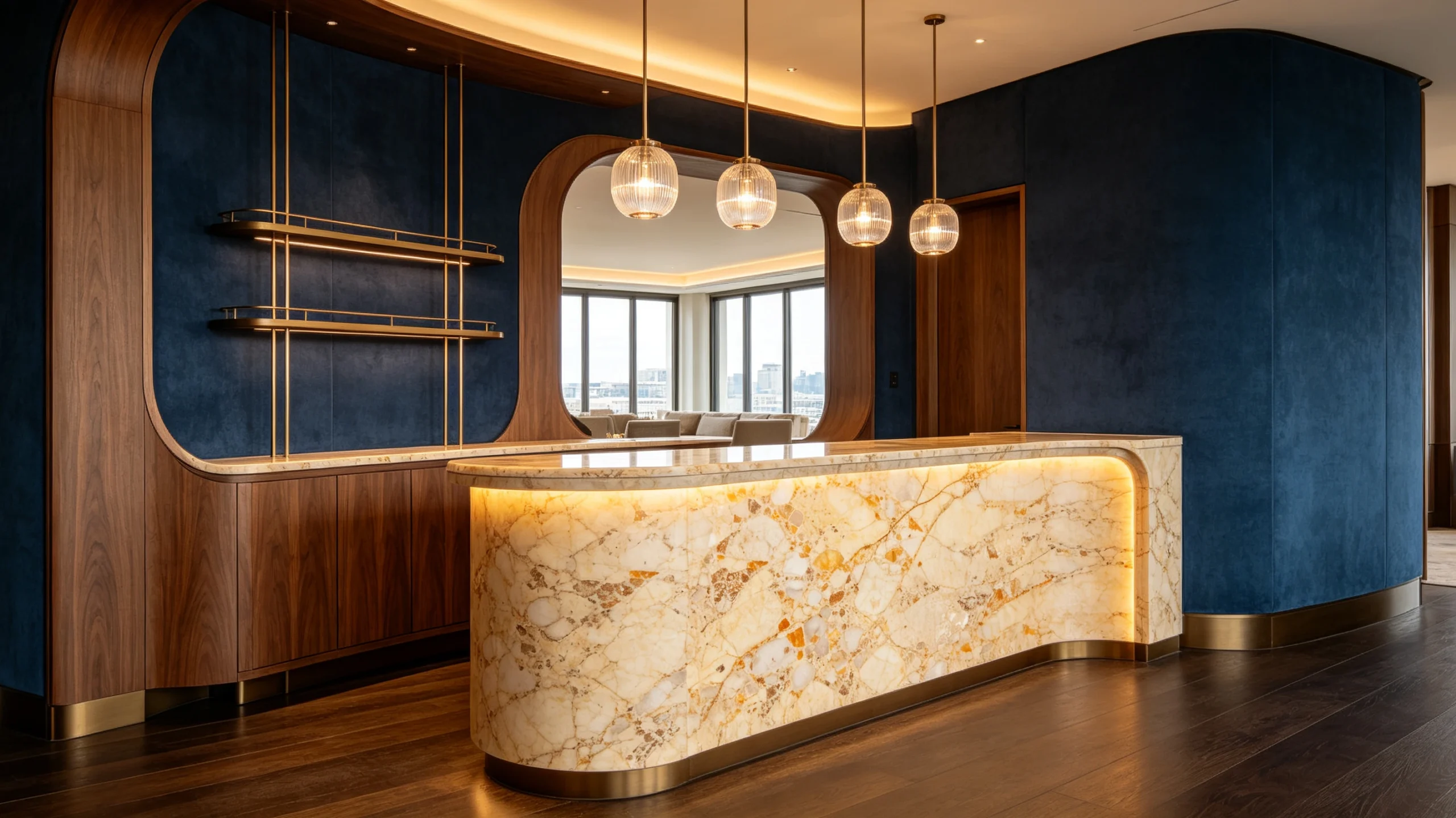 Breccia Oniciata Marble Bar
