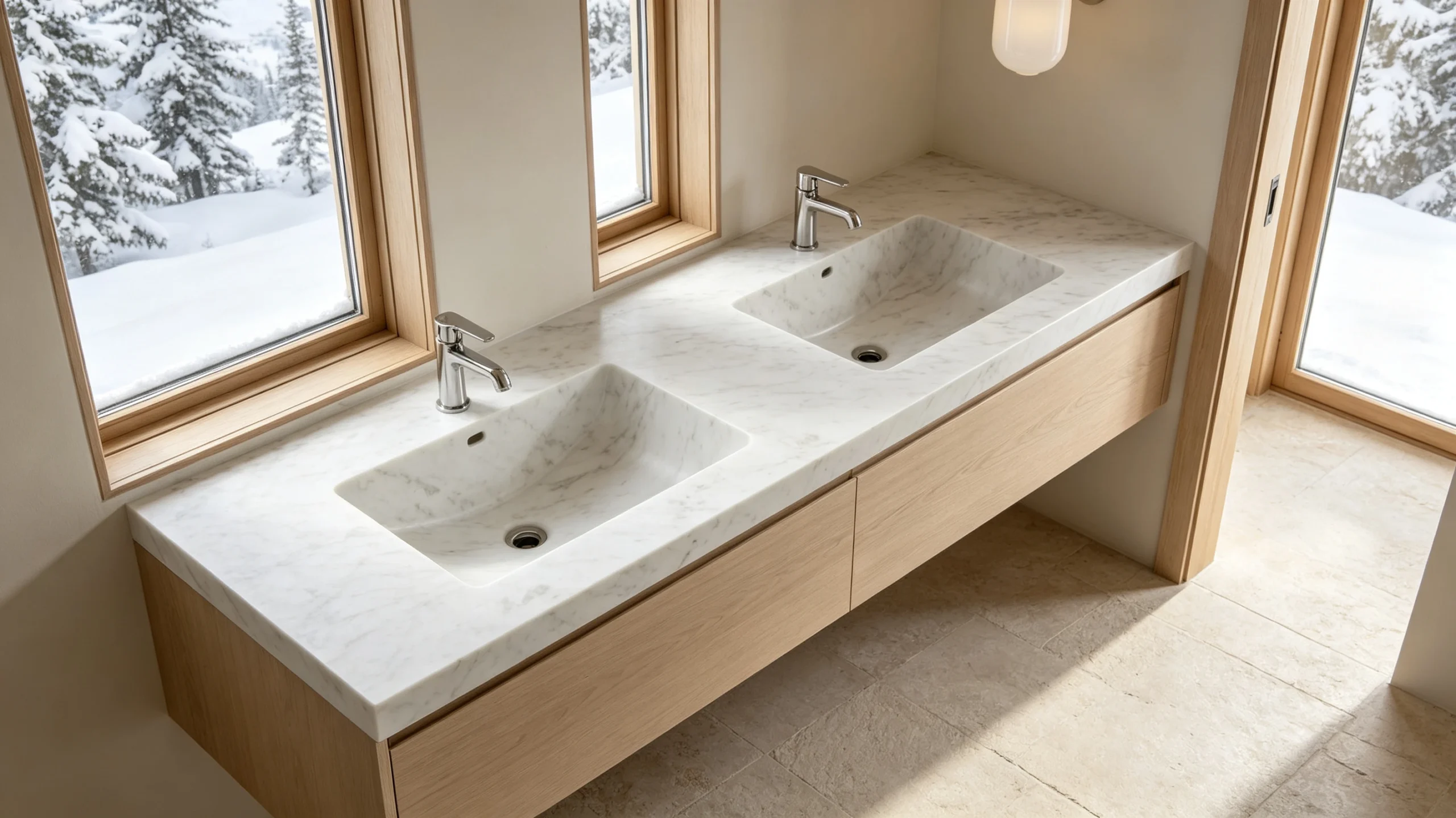 Calacatta Berrini Zucchi Stones Marble Bathroom Vanity