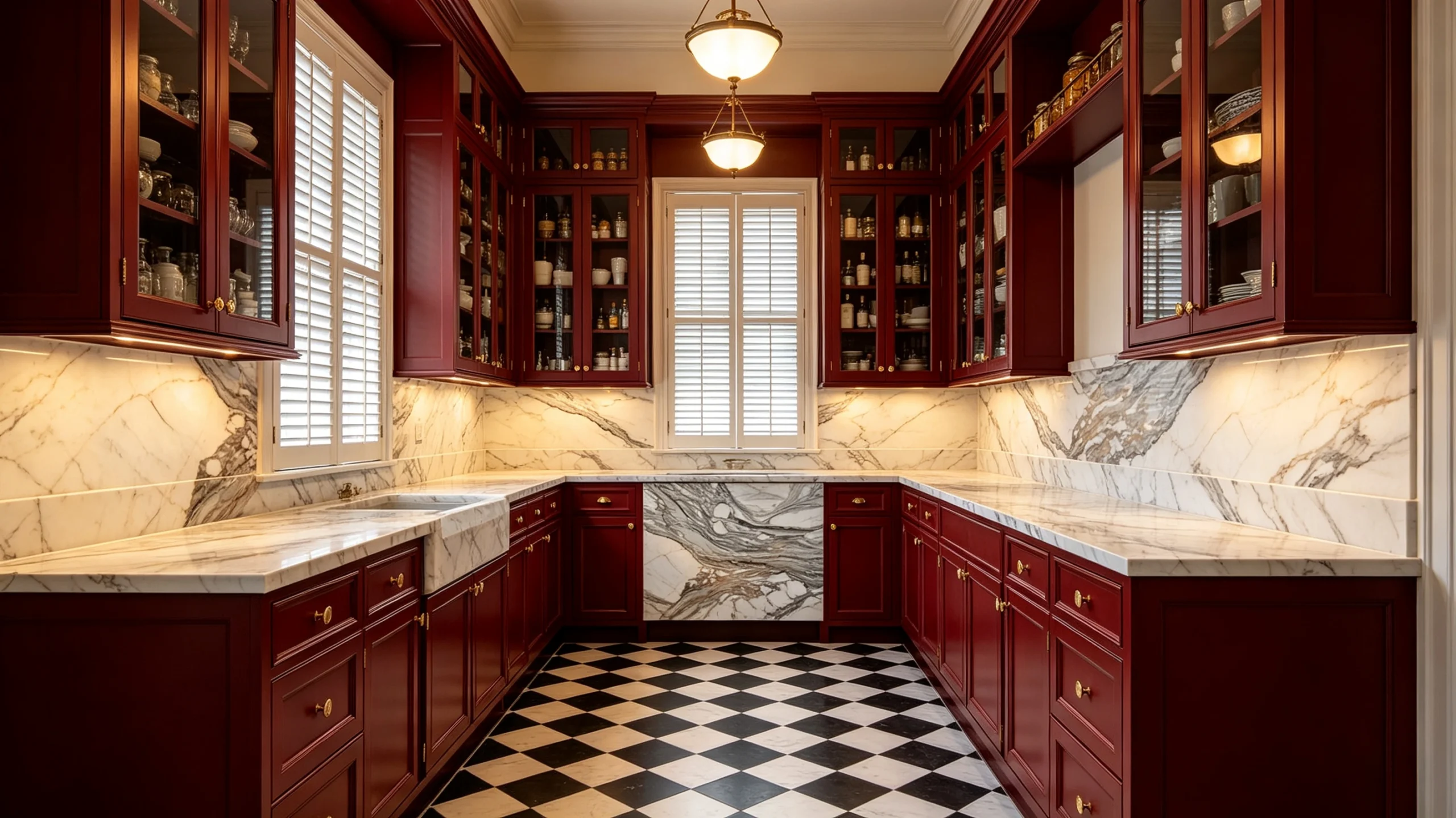 Calacatta Bettogli Rq Marble Butler Pantry