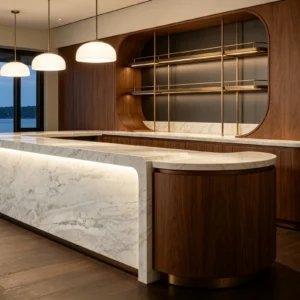 Calacatta Bianco Marble Bar