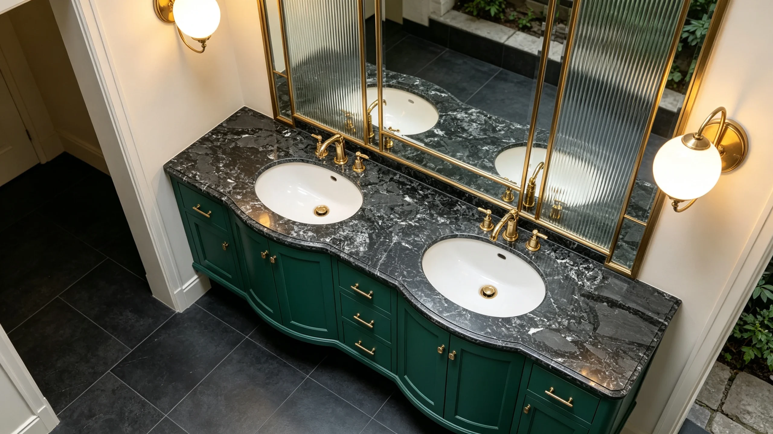 Calacatta Black Vitoria Stone Bathroom Vanity Top