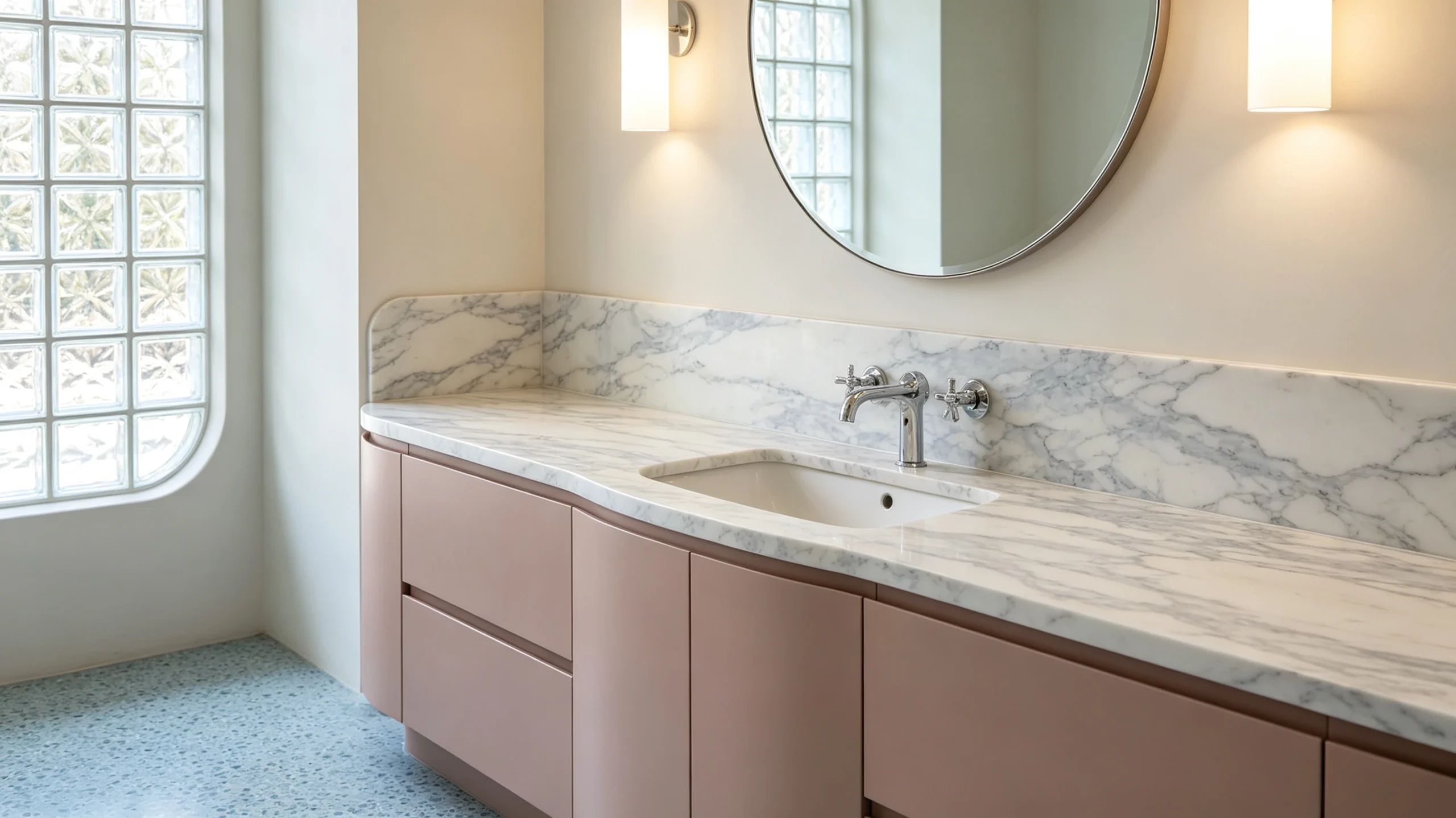Calacatta Carrara Rq Marble Bathroom Backsplash