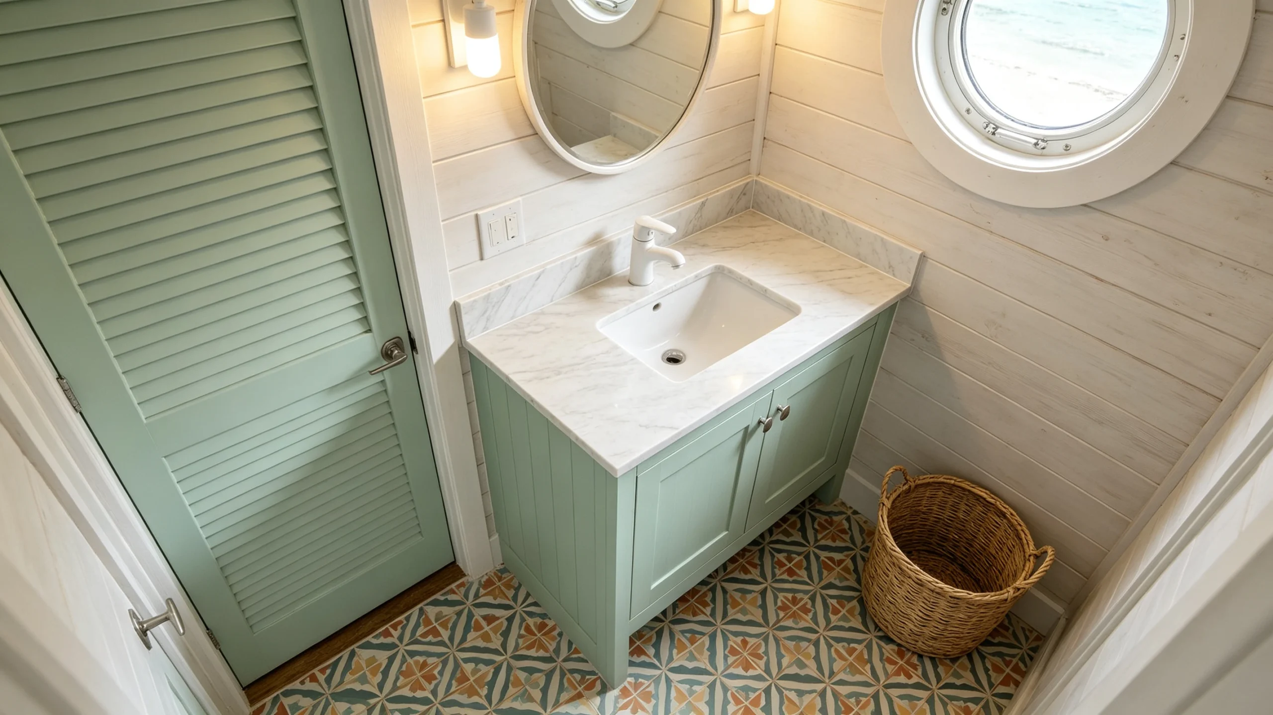 Calacatta Castelo Stone Basyx Marble Wash Station