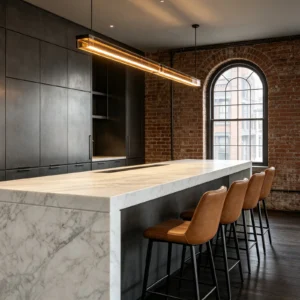Calacatta Honed Stone Basyx Marble Bar