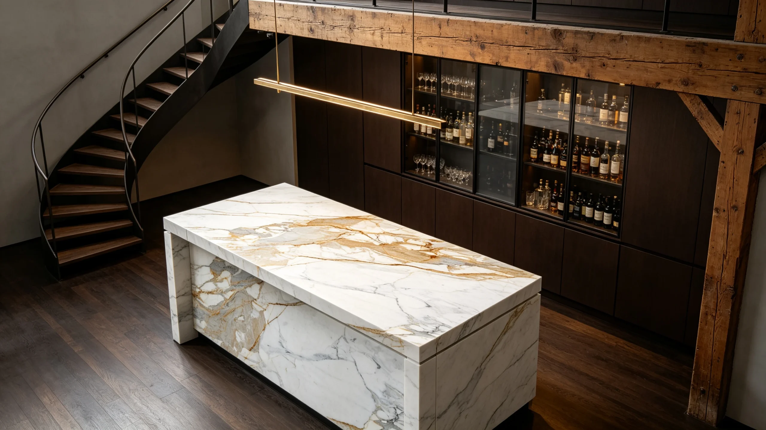 Calacatta Macchia Vecchia Honed Premium Marbl Marble Bar