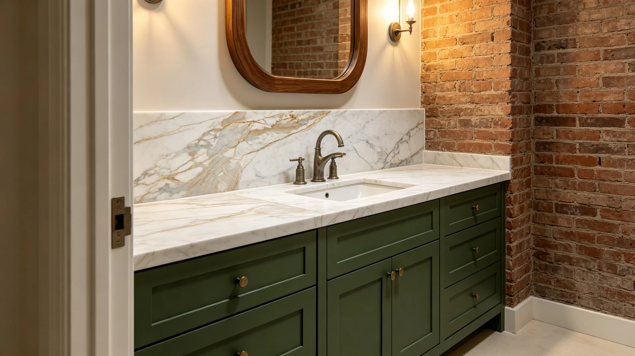 Calacatta Macchia Vecchia Honed Premium Marbl Marble Bathroom Backsplash
