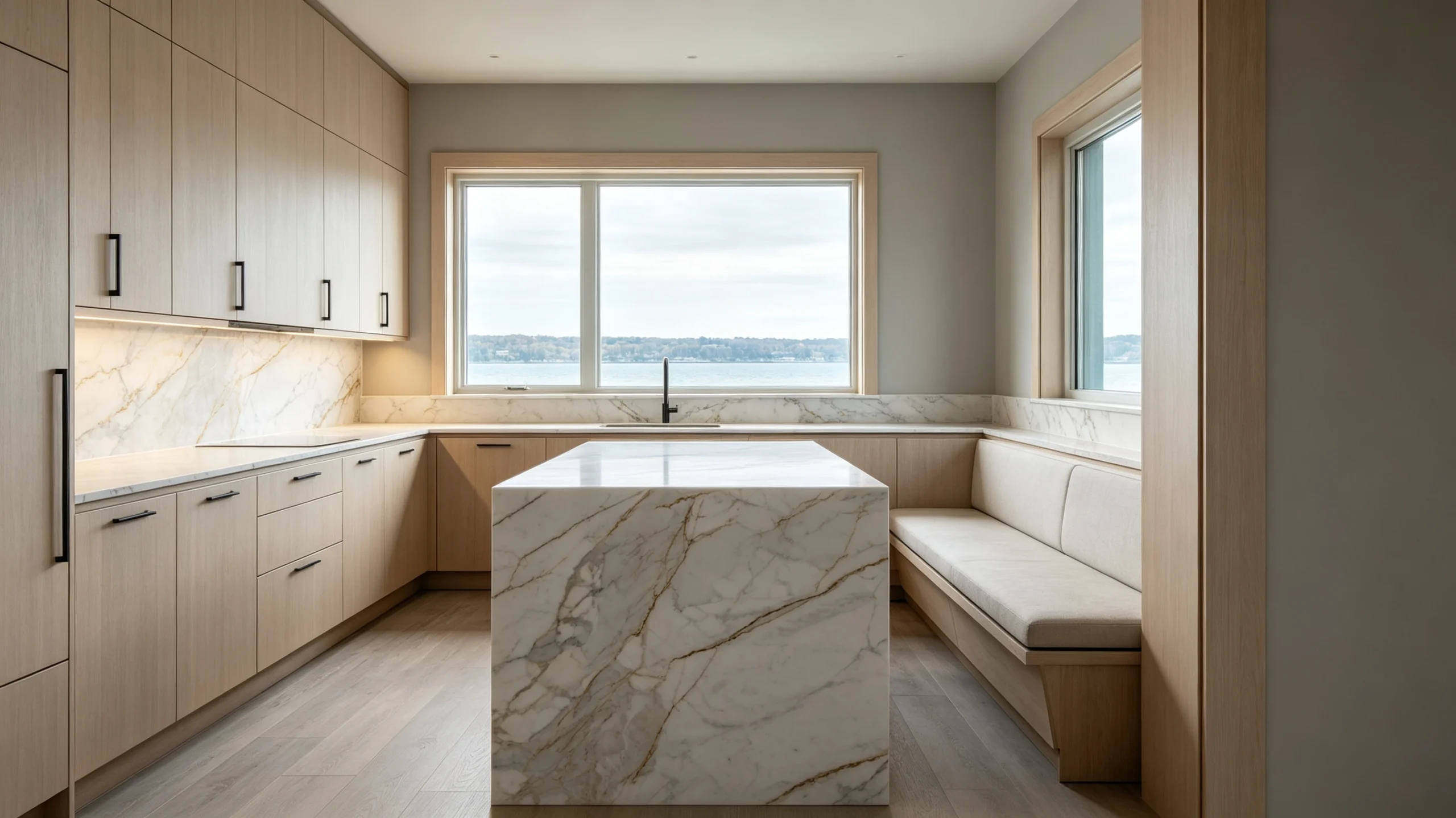 Calacatta Macchia Vecchia Honed Premium Marbl Marble Butler Pantry