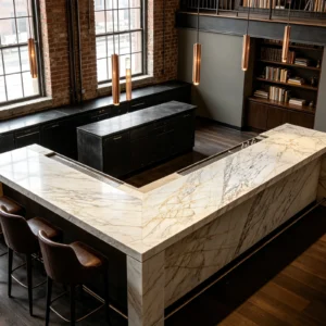 Calacatta Macchia Vecchia Stone Basyx Marble Bar