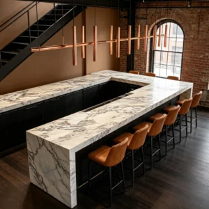 Calacatta Monet Premium Stone Basyx Marble Bar