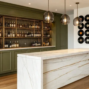 Calacatta Rosso Venato Stone Basyx Marble Bar