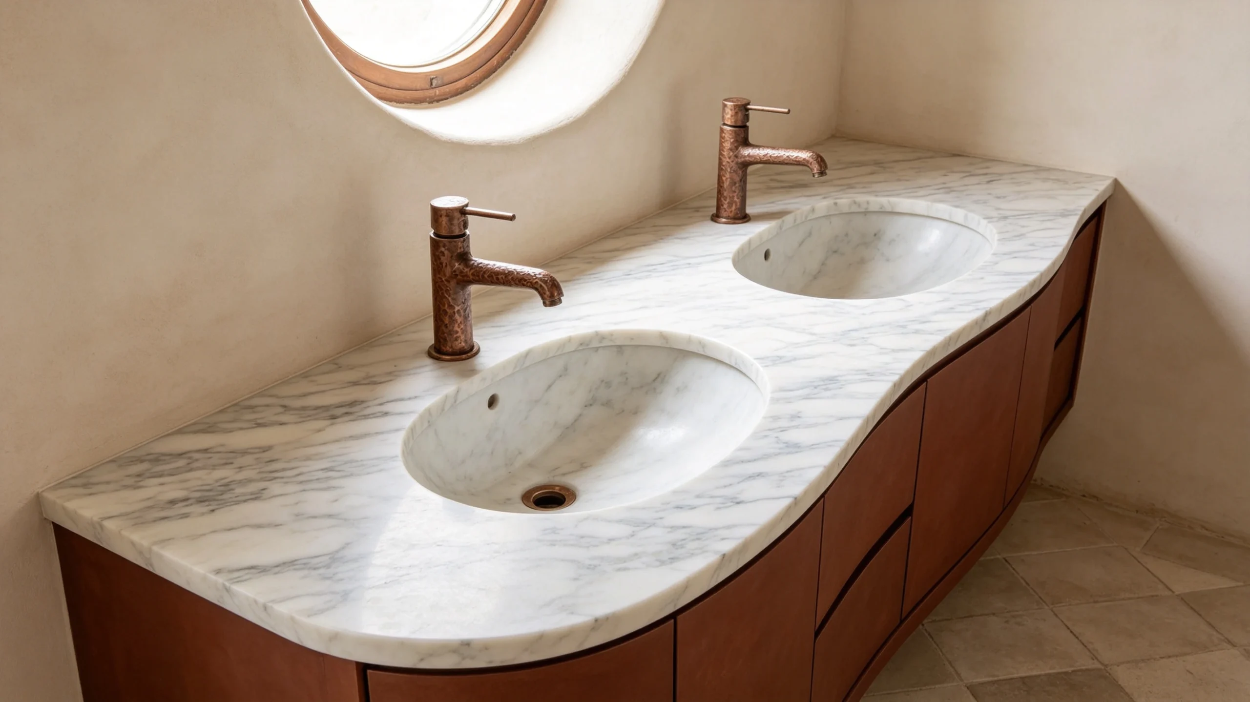 Calacatta Tucci Rq Marble Bathroom Vanity