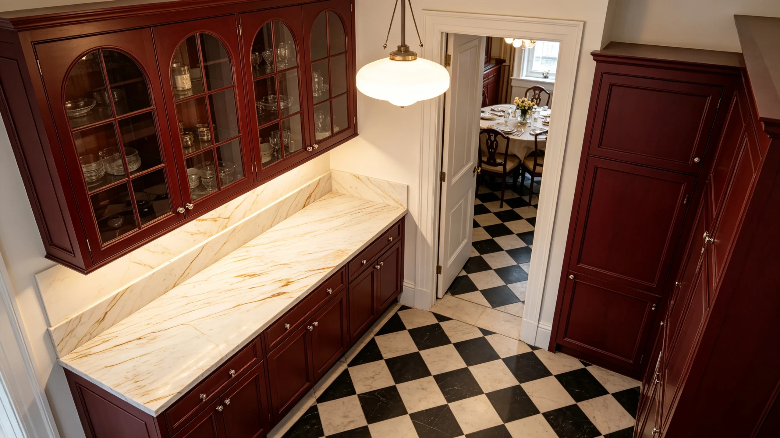 Calacatta Vagli Macchia Oro Stone Basyx Marbl Marble Butler Pantry