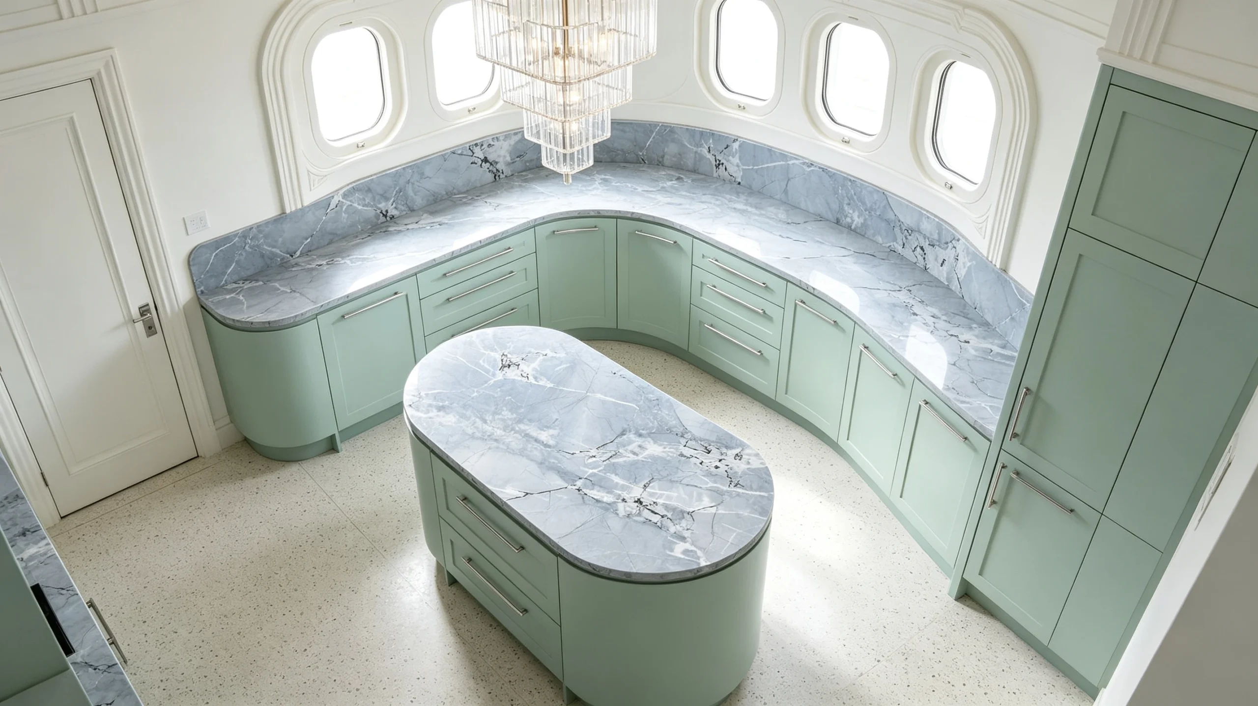 Calacatta Vaticano Stone Basyx Marble Butler Pantry