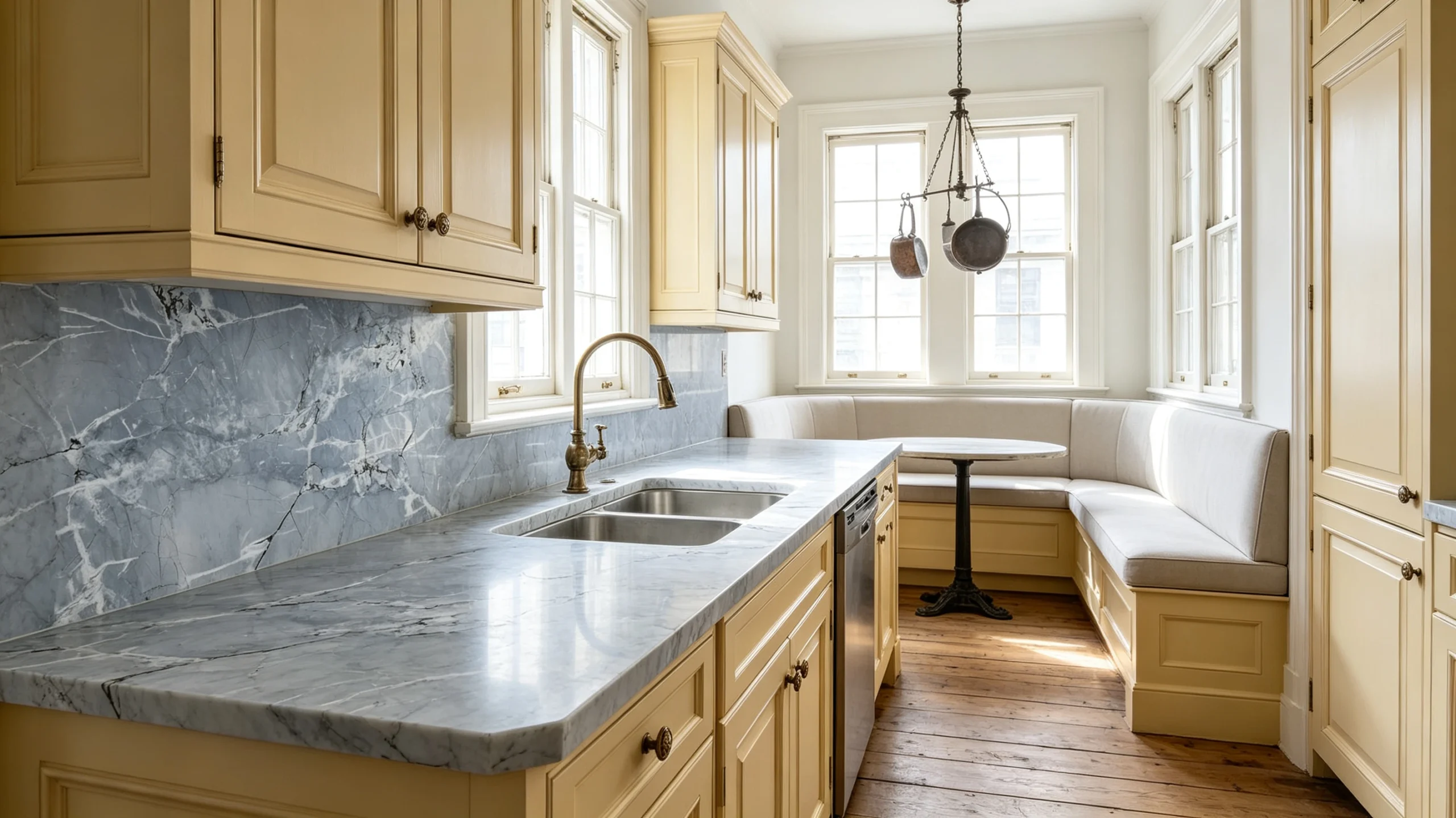 Calacatta Vaticano Stone Basyx Marble Kitchen Countertop