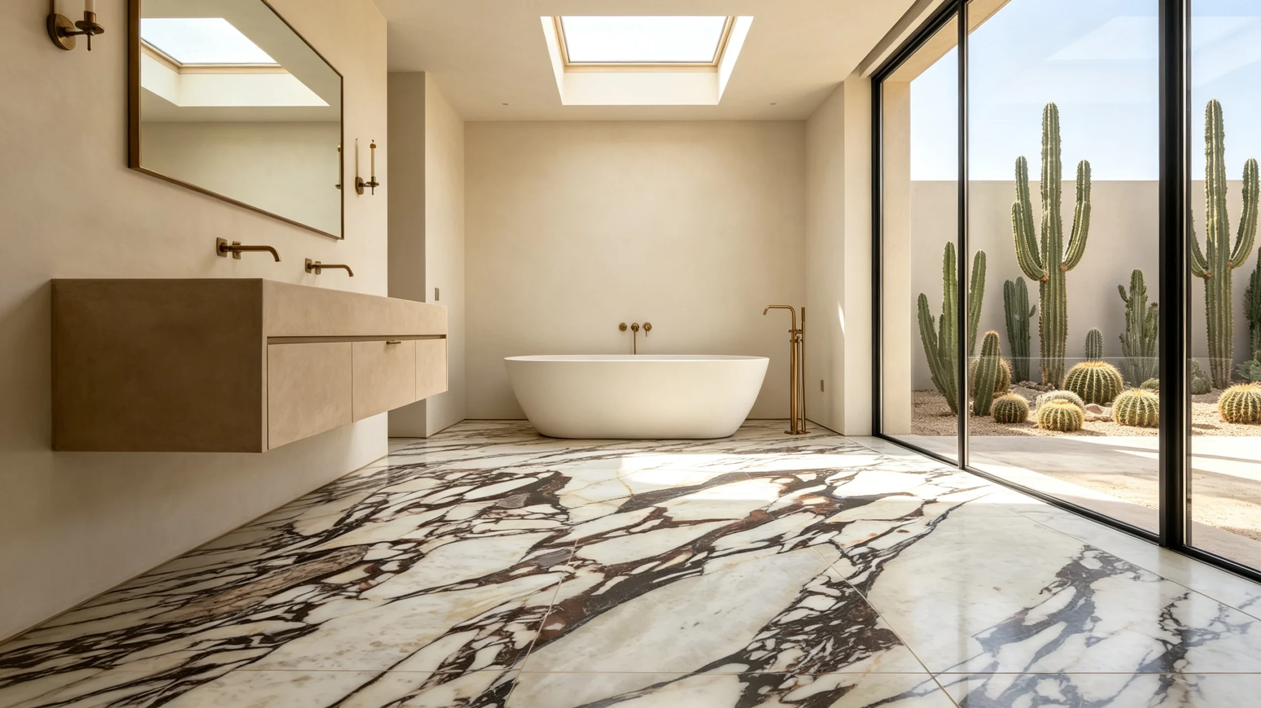 Calacatta Viola Rq Marble Bathroom Floor