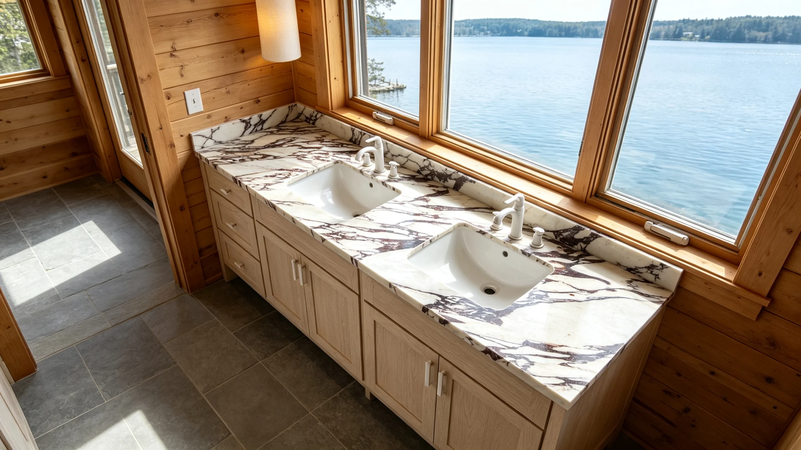 Calacatta Viola Rq Marble Bathroom Vanity