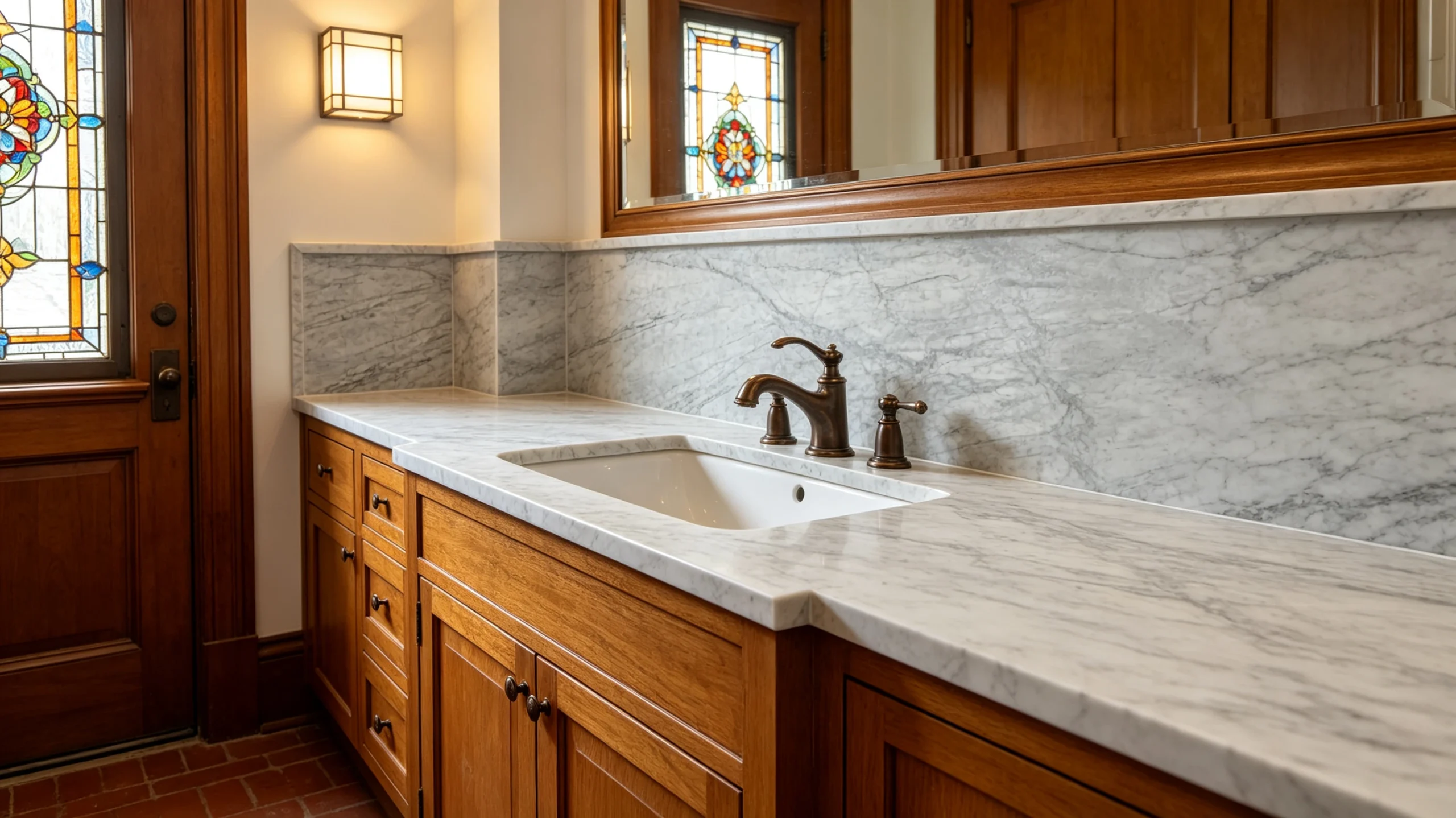 Carrara Joya Super Rq Marble Bathroom Backsplash