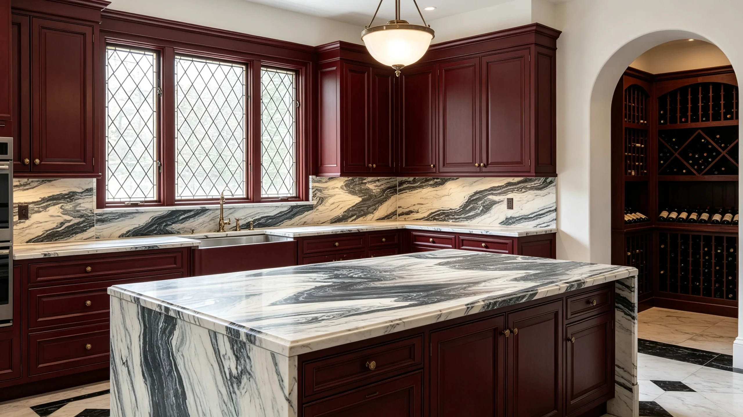Cipollino Ondulato Rq Marble Butler Pantry