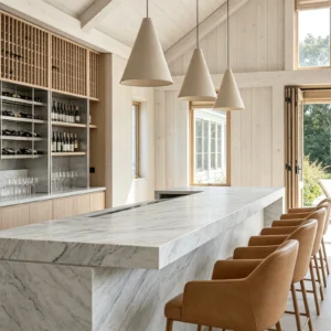 Circo White Zucchi Stones Marble Bar