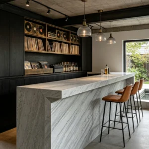 Classic Gray Zucchi Stones Marble Bar