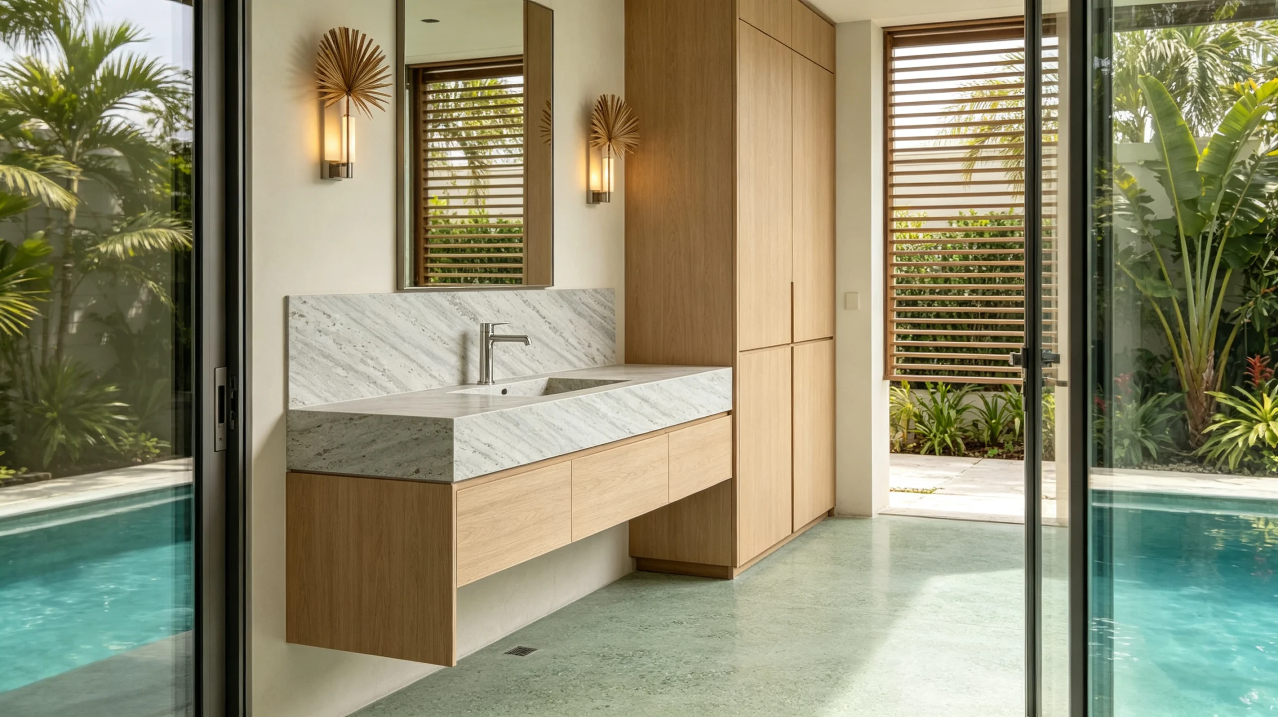 Classic Gray Zucchi Stones Marble Wash Station