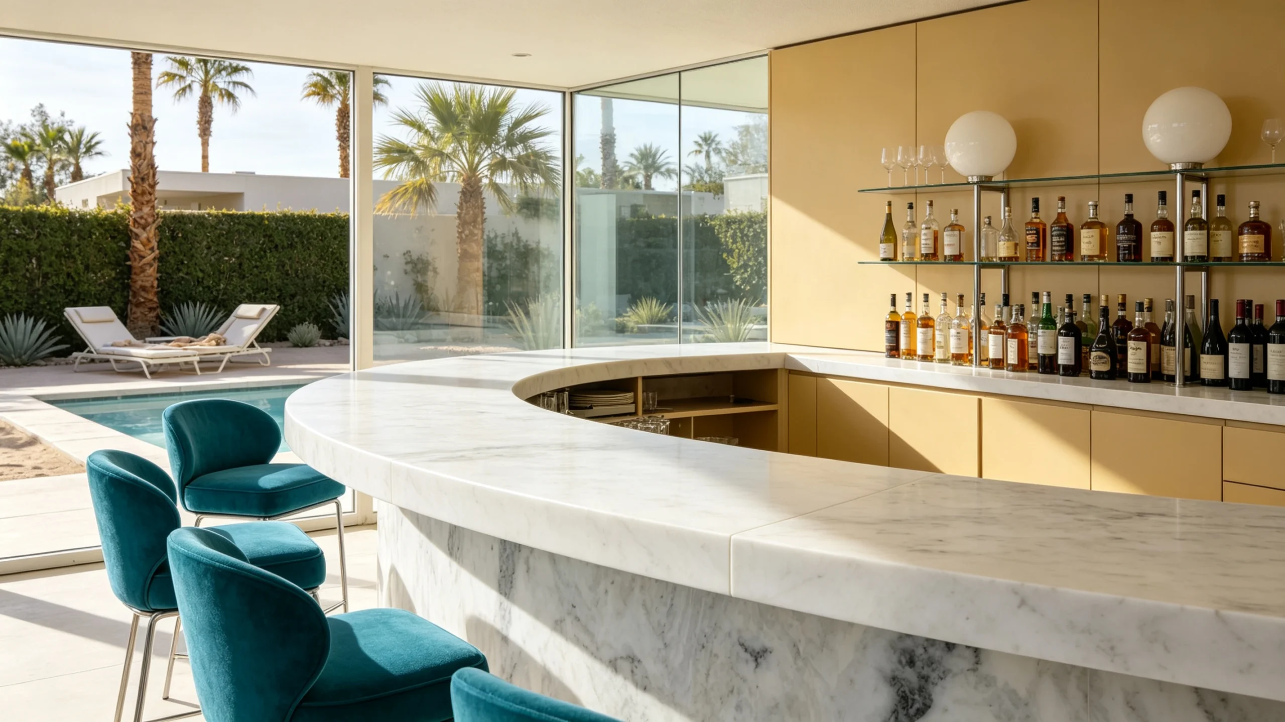 Crystalita White Stone Basyx Marble Bar
