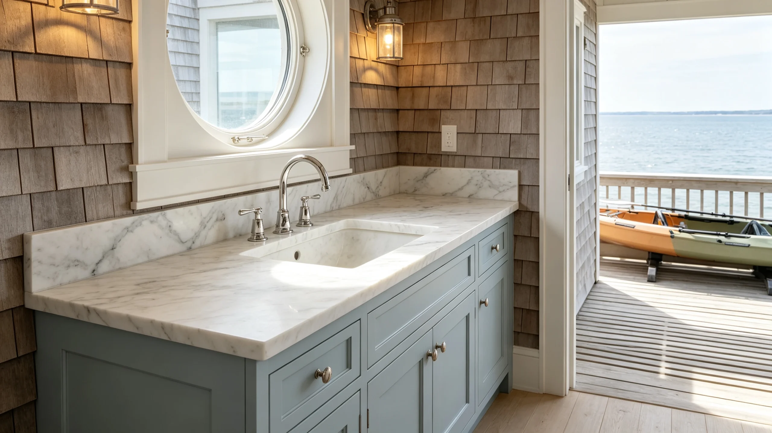Crystalita White Stone Basyx Marble Wash Station
