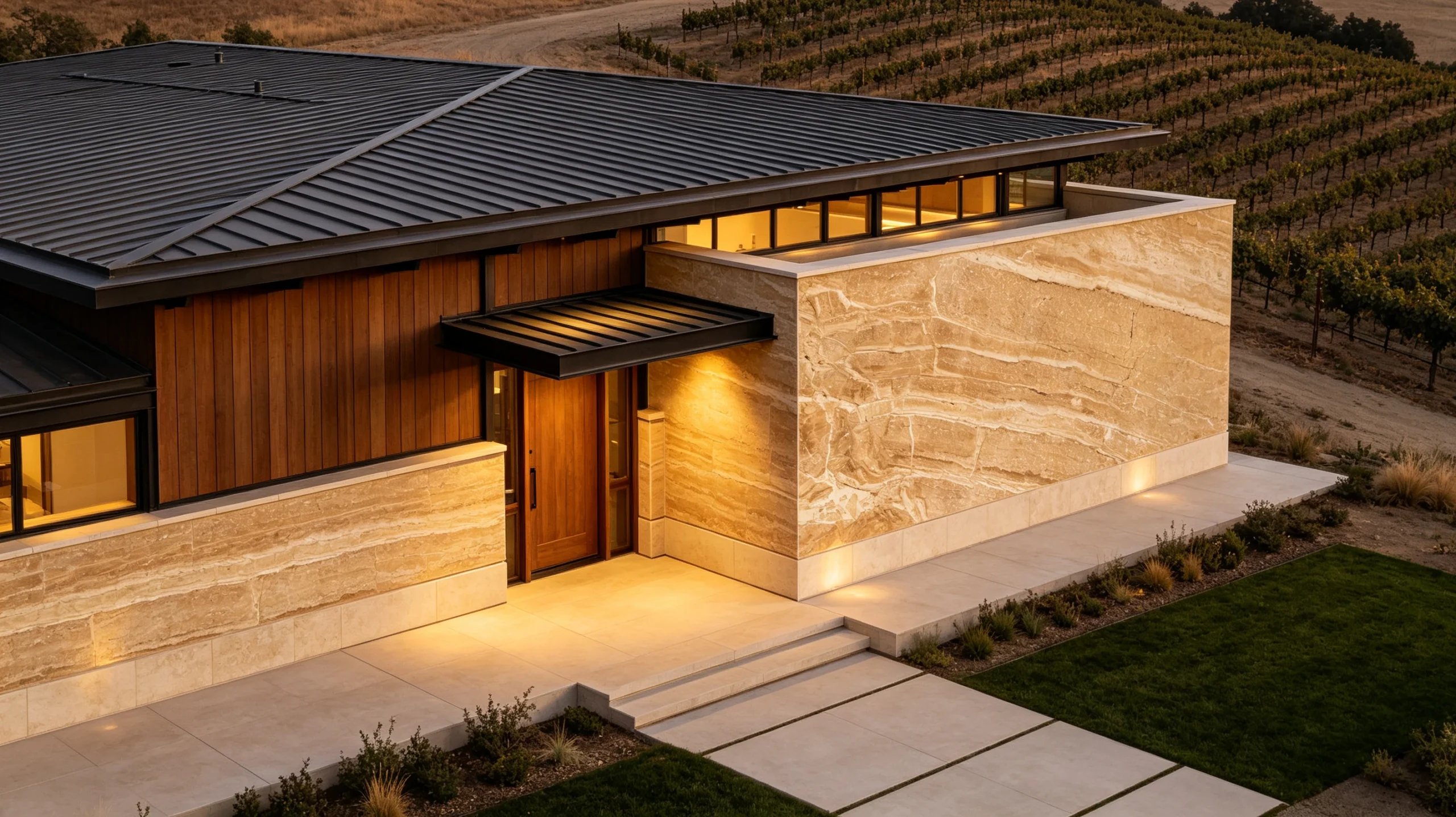 Daino Reale Marble Exterior Elevation