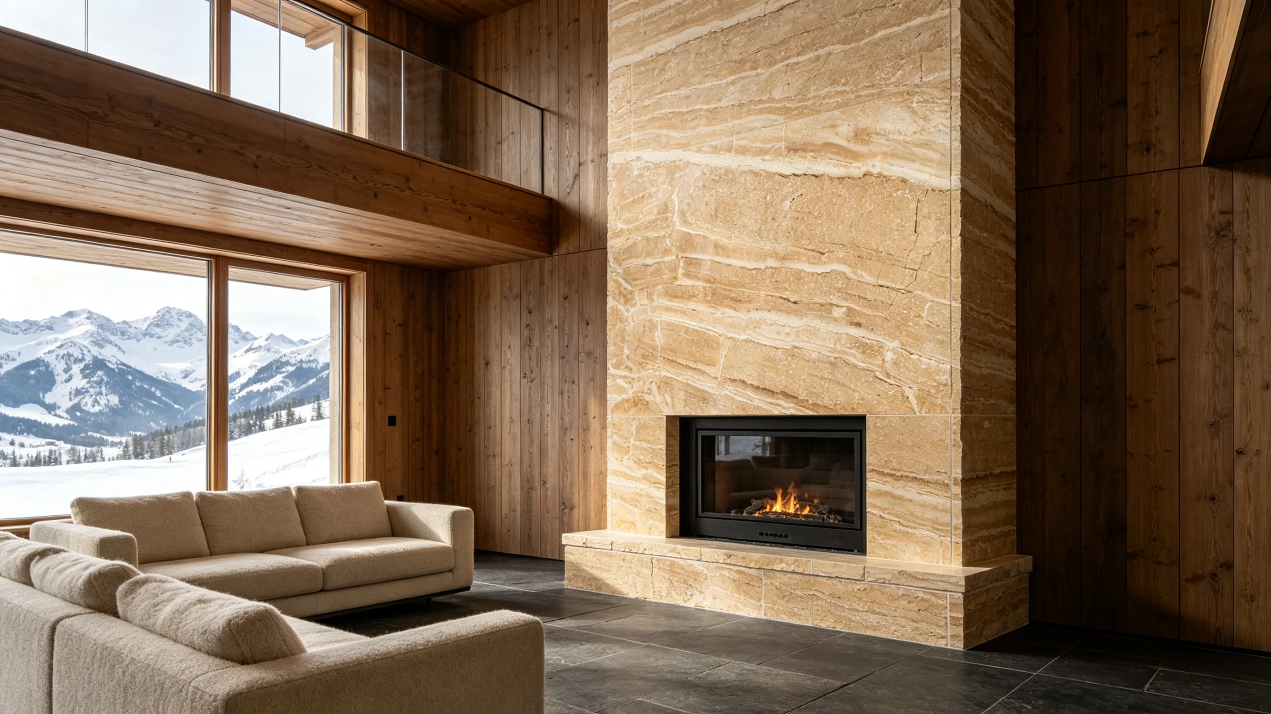 Daino Reale Marble Fireplace Surround